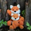Apricot Lamb Toys Plush Corduroy Fox Stuffed Animal Soft Cuddly Perfect for Child (Medium, 12 Inches) view 4