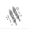 GPM for LOSI 1/10 LASERNUT Tenacity U4 LOS03028 Aluminum Front Thickened Spring DAMPERS 86MM -8PC Set (Silver) view 1