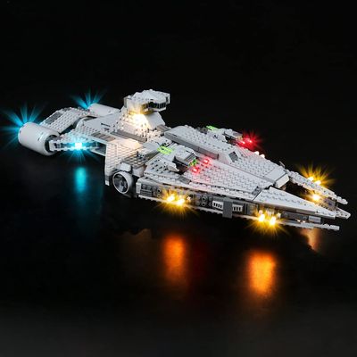 Brick Shine GC Light Kit for Mandalorian Imperial Light Cruiser 75315(Model Set is not Included) (Classic)