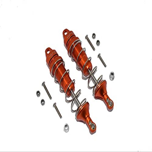 GPM for LOSI 1/10 LASERNUT Tenacity U4 LOS03028 Aluminum Rear Thickened Spring DAMPERS 101MM -12PC Set (Orange)