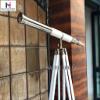 Nautical-Mart Harbor Master Floor Standing Telescope Brushed Nickel/White Leather with Tripod Stand 60inch view 3