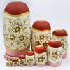 BDPP Nesting Dolls 7- Piece Russian Nesting Dolls Educational Toy Matryoshka Home Decoration Nesting Doll Halloween Birthday Wish Gift Matryoshka (Color : Gold) view 2