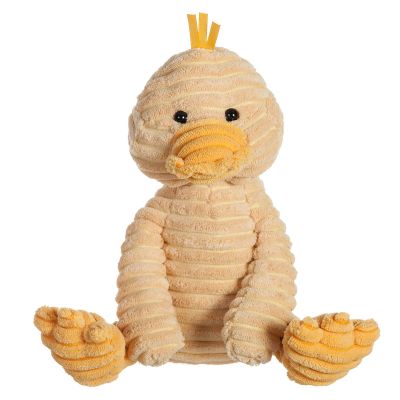 Apricot Lamb Toys Plush Corduroy Duck Stuffed Animal Soft Cuddly Perfect for Child (Medium, 12 Inches)