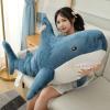 39.4 Inch XXL 15% Chubbier Weighted Giant Shark Stuffed Animal,Soft Chonky Shark Toys Shark Plush Pillows Stuffed Shark for Brave Boy's and Girl's Room Dcor,Perfect Stress Relief for Women view 1