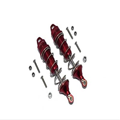 GPM for LOSI 1/10 LASERNUT Tenacity U4 LOS03028 Aluminum Rear Thickened Spring DAMPERS 101MM -12PC Set (red)