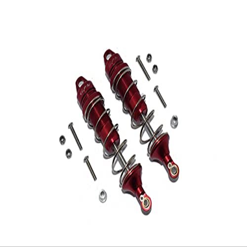 GPM for LOSI 1/10 LASERNUT Tenacity U4 LOS03028 Aluminum Rear Thickened Spring DAMPERS 101MM -12PC Set (red)