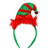 Beaupretty Christmas Elf Hat Headband 3D Elf Hat with Bells Holiday Party Headwear Accessory for Xmas Costume Party Decoration view 1