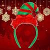 Beaupretty Christmas Elf Hat Headband 3D Elf Hat with Bells Holiday Party Headwear Accessory for Xmas Costume Party Decoration view 2
