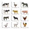 26 PCS Mini Farm Animal Tractor Cake Topper Set with Tree Farmer Fences Cow Pig Sheep Figures Tractor farmer Cake Topper for Boy Girl Birthday Party Decorations view 2