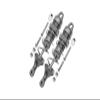 GPM for LOSI 1/10 LASERNUT Tenacity U4 LOS03028 Aluminum Rear Thickened Spring DAMPERS 101MM -12PC Set (Gray) view 1