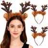 FOMIYES Light Up Reindeer Headbands, Christmas LED Antlers Headbands Deer Ears Hair Bands Xmas Headpieces for Women Girl Christmas Costume Holiday Party Decoration Accessories view 1