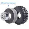 FriHobby 1.9 Inch Beadlock Wheels and Tires Wheel Hubs for Traxxas TRX4 SCX10 Gen 8 1/10 Scale RC Crawler Car Truck, Set of 4 (Sliver Rims) view 4