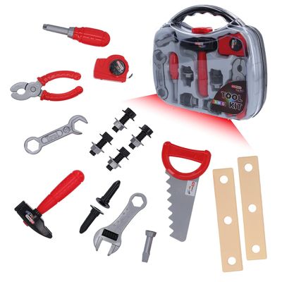 KS Tools for Kids 100203 Children's Tool Set with Tool Box, 21 Pieces