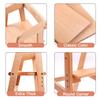 YOLEO High Chair Wooden for Toddlers Junior Childs, Sturdy Durable Dining Feeding Chair with Steps Grows with Child, Max 60kg (Natural Color) view 3