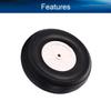 Heyiarbeit 4.5" RC Model Airplane Foam Wheel Super Light Tire and Wheel Sets for RC Airplane PU Sponge Tire with Plastic Hub 2 Pcs view 3