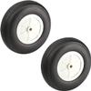 Heyiarbeit 4" RC Model Airplane Foam Wheel Super Light Tire and Wheel Sets for RC Airplane PU Sponge Tire with Plastic Hub 2 Pcs view 1
