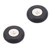 Heyiarbeit 1.5" RC Model Airplane Foam Wheel Super Light Tire and Wheel Sets for RC Airplane PU Sponge Tire with Plastic Hub 2 Pcs view 1