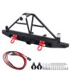 FriHobby Metal Rear Bumper Mounts Set w/Winch & 5mm LED White Lights for TRX-4 Axial SCX10 SCX10 II 90046 SCX10 III AXI03007 Redcat Gen 7 1/10 RC Crawler view 2