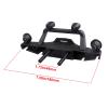 FriHobby 1/10 RC Crawler Front Bumper Mounts Set Metal w/Winch & 5mm LED White Lights for TRX-4 Axial SCX10 II 90046 SCX10 III AXI03007 Redcat Gen 7 view 2