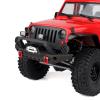 FriHobby 1/10 RC Crawler Front Bumper Mounts Set Metal w/Winch & 5mm LED White Lights for TRX-4 Axial SCX10 II 90046 SCX10 III AXI03007 Redcat Gen 7 view 4