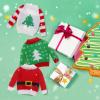 Aoriher 3 Pcs Christmas Doll Clothes Christmas Accessories Outfit Small Sweater Set Knitted Clothing Elk Xmas Santa Tree Snowflake Xmas Doll Accessories(Natural Style) view 4
