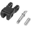 Dilwe RC Winch Hook, 18x10x8mm, RC Metal Winch Rock Tow Hook Model Vehicle Accessories for 104001 1/10 RC Car(Black) view 1