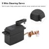 RC Servo, 5-Wire Steering with Servo Arm High-Torque Precision Control for 1/10 Scale RC Car Enthusiasts Off-Road Racing and Hobbyist Repairs view 2
