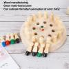 Alomejor Memory Matchstick Chess Set, Educational Wooden Game with 24 Pieces Sieve Cloth Bag for Kids Families Travel Learning view 2
