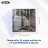 BCW 33 RPM Record Sleeves | Polypropylene Vinyl Record Outer Sleeves | 2 mil Thickness | Vinyl Record Album Protectors | (200 Pack) view 4