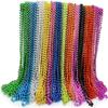 GiftExpress 72 Pack Mardi Gras Beads Bulk  Metallic Bead Necklaces for Party, Parade, Carnival, Sports Events, Team Spirit, Tailgating, Festivals & Game Day Decorations view 1