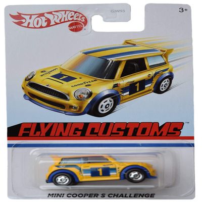 Hot Wheels Mini Cooper S Challenge, [Yellow] Flying Customs