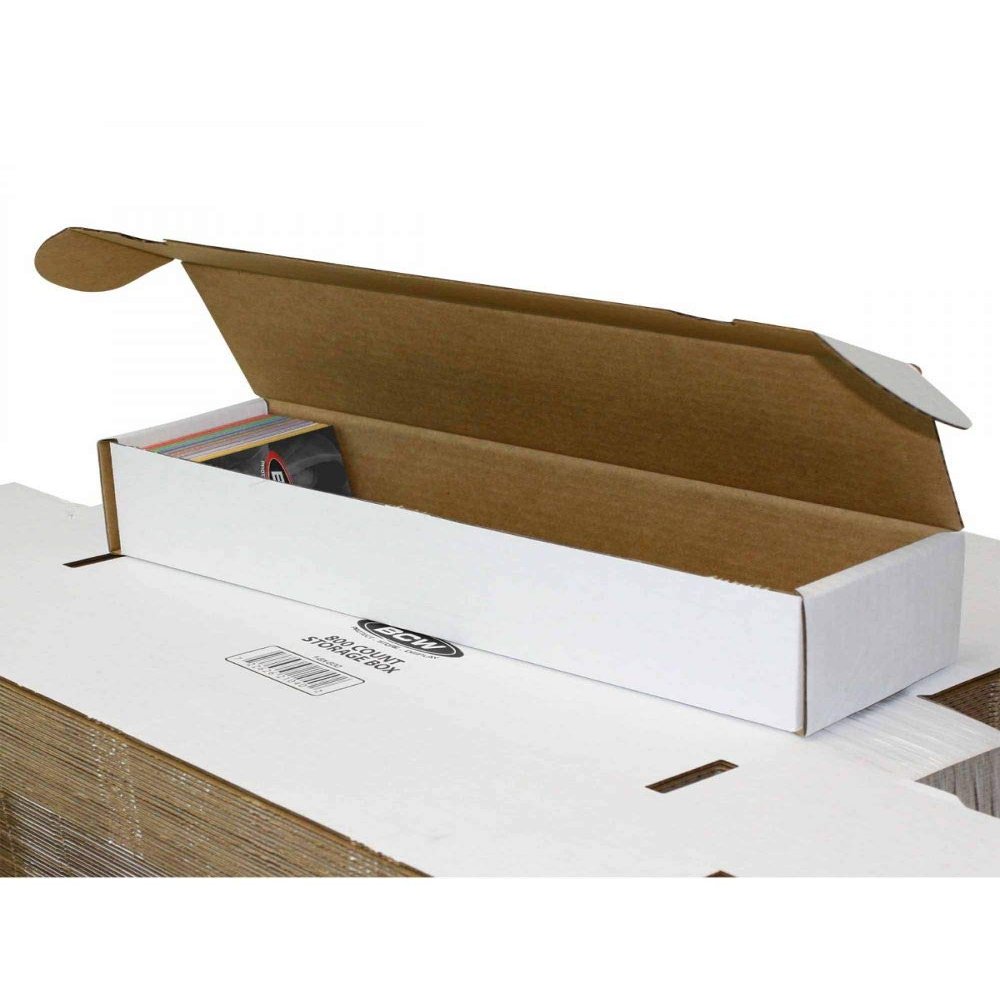 BCW 800ct Trading Card Storage Boxes - 5 Pack | Organizer for Sports Cards, MTG, Pokemon, and Card Games | Assemby Required