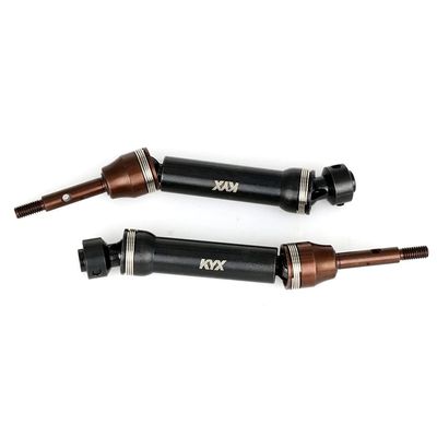 KYX Racing Hardened Steel Rear CVD Drive Shafts Driveshafts Left Right Upgrades Parts Accessories for RC Crawler Car Traxxas 1/10 Drag Slash 1967 C10