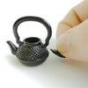 Dollhouse Miniature Vivid Teapot Tea Kettle 1:12 Scale Kitchen Copper Model Artificial House Decoration Food Ornament Accessories (Black) view 4