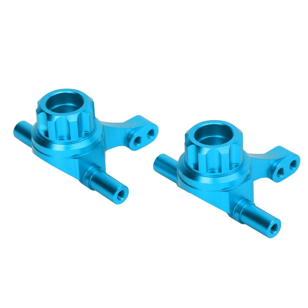 RC Car Steering Cup, Durable Aluminum Alloy Front Knuckle Arm for 1/10 Scale RC Vehicles, Blue for Hobbyists and Racing Enthusiasts