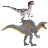 Gemini&Genius 2Pcs Spinosaurus Velociraptor Dinosaur Action Figure Toys Set, Large and Realistic Dinosaur Toy Set with Moveable Jaw and Hands, Dino Toy Figures, Collections, Plays, Displays for Kids view 1