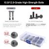 AllinRC 350pcs RC Screw Kit with Magnetic Tray & 4-Way Wrench for Traxxas TRX-4 Slash Rustler Arrma Axial SCX10 Losi Tamiya HPI 1/10 1/12 Scale Crawler Buggy Truck view 2