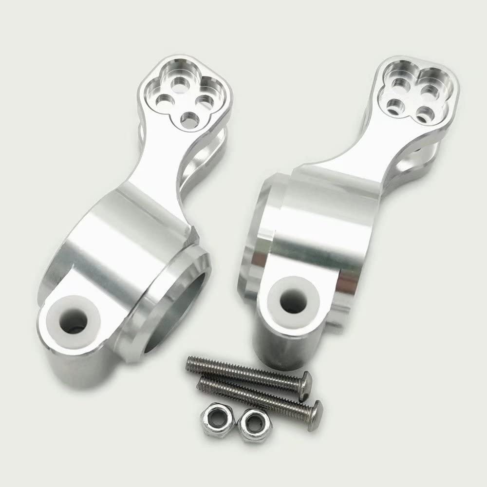 Aluminum Rear Hubs Silver for Arrma 1/10 Seton AR330374