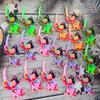 Roaqua 20 Packs bulk Mini Pop Parrots Keychain fidgets Bubble Classroom Students gifts Teacher, hoilday Party Favors view 2