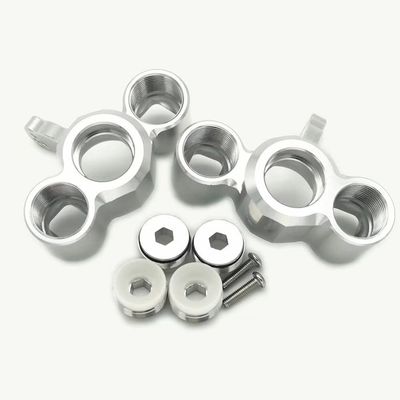Aluminum Front Steering Block Silver for Arrma Seton Kraton Mojave Talion Tyhon Limitless AR330187