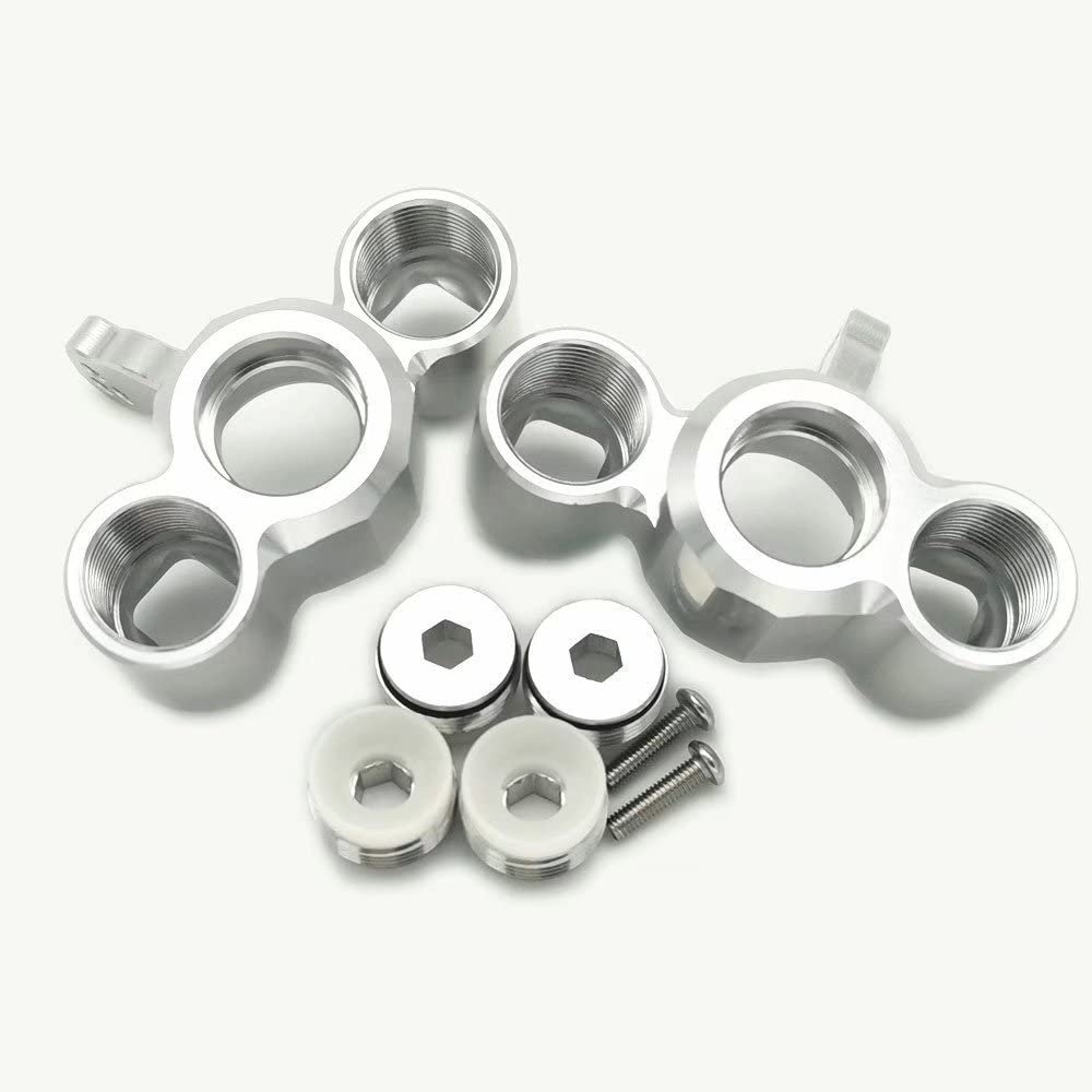 Aluminum Front Steering Block Silver for Arrma Seton Kraton Mojave Talion Tyhon Limitless AR330187