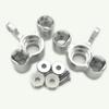 Aluminum Front Steering Block Silver for Arrma Seton Kraton Mojave Talion Tyhon Limitless AR330187 view 2