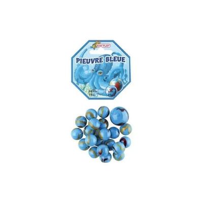 Cofalu 20 marbles + 1 large marbles squid blue