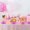 BeYumi 12Pcs Royal Princess Themed Honeycomb Centerpiece Table Toppers for Baby Girls African American Little Princecess Black Girl Castle Tiara Pink and Gold Baby Shower Birthday Party Decoration view 4