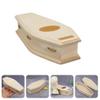 Miniature Wooden Coffin DIY Decoration Unfinished Fairy Miniature Furniture for Dollhouse Premium Mini Decor for Home Ornaments Creative Blank Design for Imaginative Projects view 2