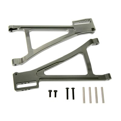 Atomik RC E-Revo 2.0 Front Lower Arm, Gun Metal - Replaces 8631/8632 - Compatible with Traxxas