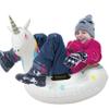 MinnARK Sports Unicorn Snow Tube: Inflatable Snow Toy for Kids, Winter Sled, Animal Snow Toy view 1