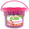 Nickelodeon Slime 3LB Ice Cream Bucket 3 Colors-in-1 Strawberry, Vanilla and Chocolate Colored Premade Slime view 1