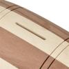 YKHB Wooden Piggy Bank,Barrel- Shaped Coin Bank,Hand- Carved Money Bank, The Best Gift for Boys,Girls,Kids,Adult view 2