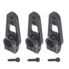 3Pack ShareGoo Metal 25T Servo Horn,25 Teeth Spline Steering Arm Server Rocker Compatible with Futaba Savox Power HD MG995 MG996 Servos Motors for RC On Road Touring Car Truck Models Boat (Black) view 1